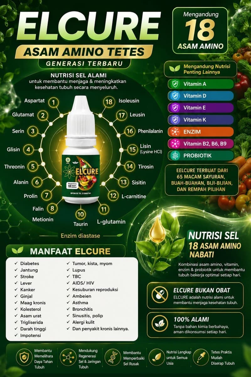 Manfaat Elcure bagi tubuh
